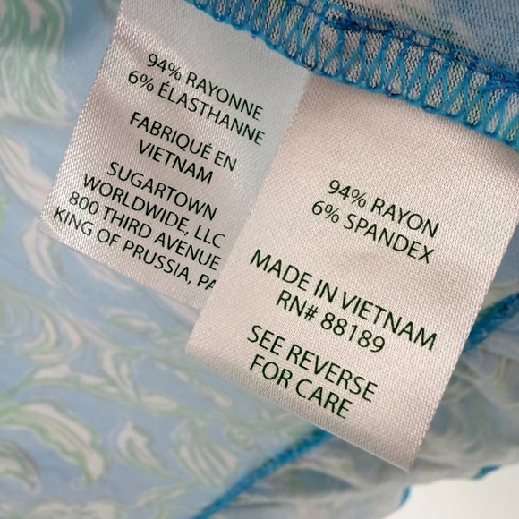 Lilly Pulitzer Brantley Midi Wrap Dress Cumulus Blue Chick Magnet Small - Picture 4 of 5